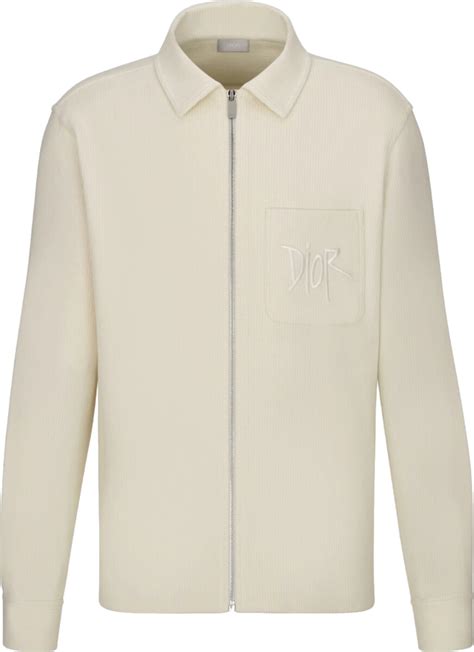 dior and shawn jacket|DIOR AND SHAWN Jacket White Technical Jersey.